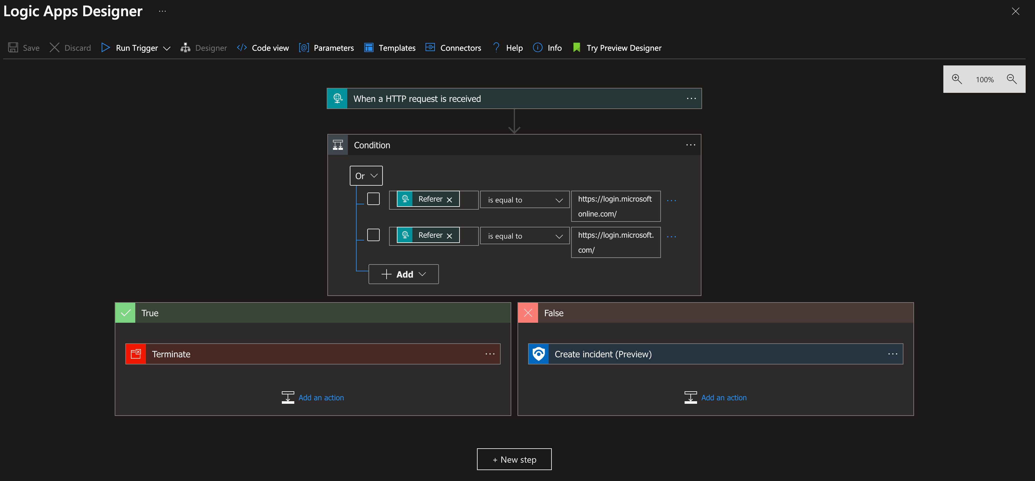 Azure Logic App example